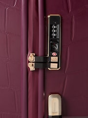 红色 - Ted Baker Icon 鳄鱼纹大号手提箱 - 9的图像6｝