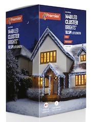 Premier Decorations Ltd 1440 LED Multiaction Cluster Lights with Timer - Image 3 of 4