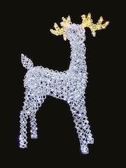 Premier Decorations Ltd 1.18m Multiaction Aluminium Reindeer with 280 LEDs - Image 2 of 2