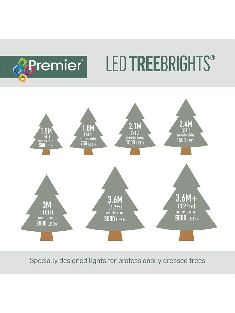Premier Decorations Ltd 1000 LED Multiaction TreeBright Lights with Timer - Image 5 of 5