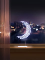 Premier Decorations Ltd 45cm Table Top Crescent Moon with 720 LED - Image 1 of 3