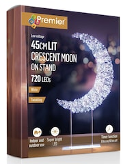 Premier Decorations Ltd 45cm Table Top Crescent Moon with 720 LED - Image 3 of 3