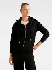 Forever New Black Hazel Knitted Lounge Hoodie - Image 1 of 5