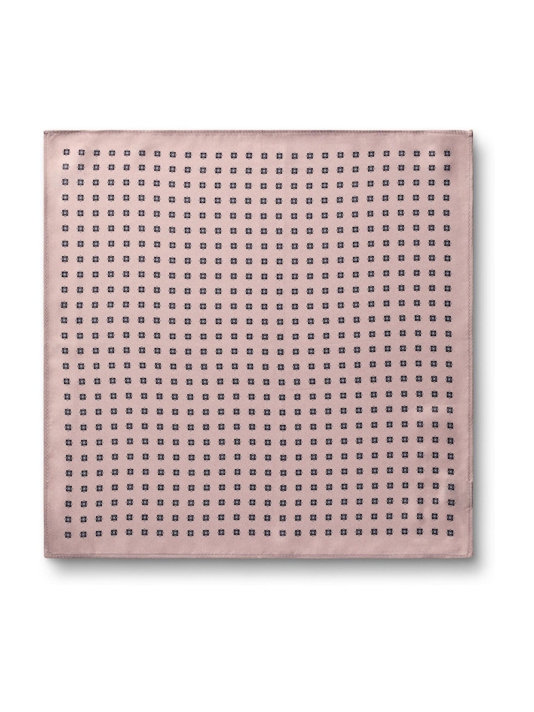 Charles Tyrwhitt Pink Geo Silk Pocket Square - Image 2 of 3 Charles Tyrwhitt Pink Geo Silk Pocket Square - Image 2 of 3