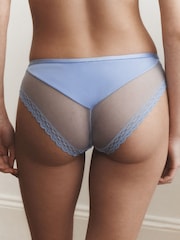 Blue Brazilian Smoothing Lace Knickers - Image 3 of 7