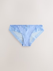 Blue Brazilian Smoothing Lace Knickers - Image 5 of 7