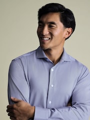 Charles Tyrwhitt Blue Performance Stretch Shirt - Image 2 of 4