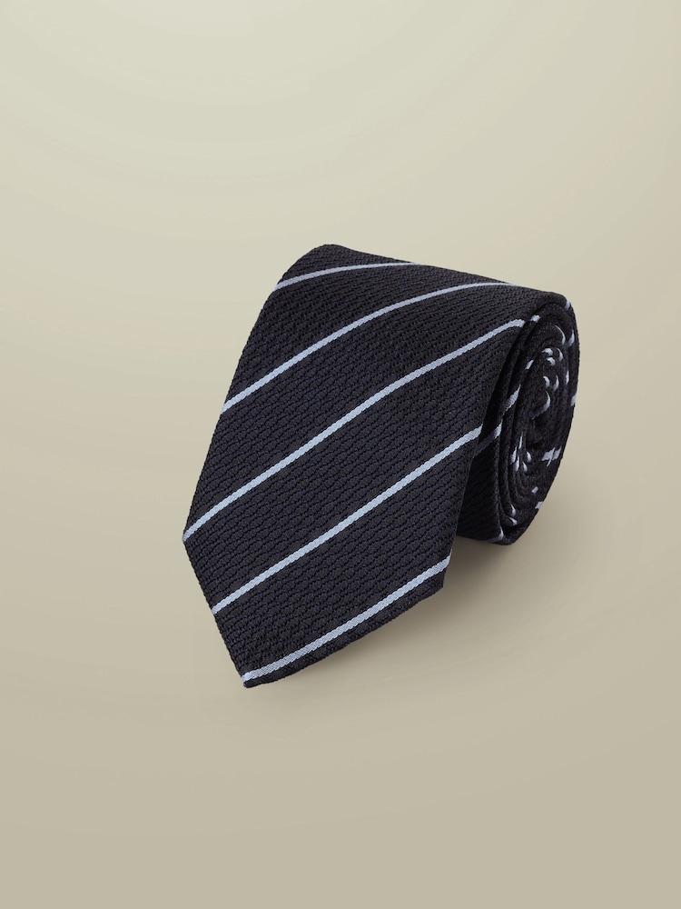 Charles Tyrwhitt Blue Grenadine Italian Tie - Image 1 of 2 Charles Tyrwhitt Blue Grenadine Italian Tie - Image 1 of 2