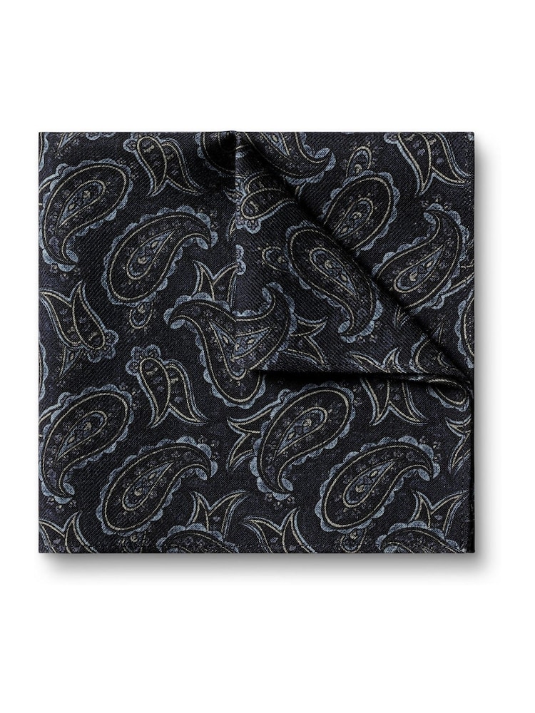 Charles Tyrwhitt Sky Blue Geo Silk Pocket Square - Image 1 of 3 Charles Tyrwhitt Sky Blue Geo Silk Pocket Square - Image 1 of 3