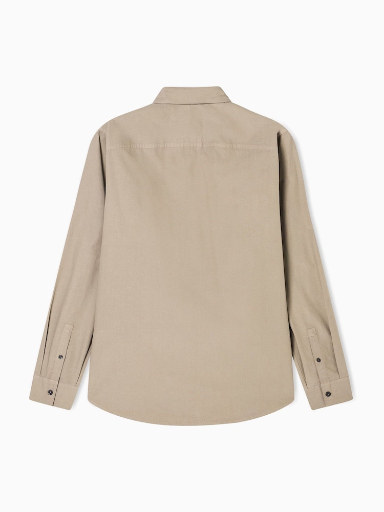 Armani Exchange Work Brown Shirt - Image 2 of 3 Armani Exchange Work Brown Shirt - Image 2 of 3