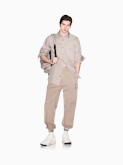 Armani Exchange Brown Work Shirt - Image 4 of 8