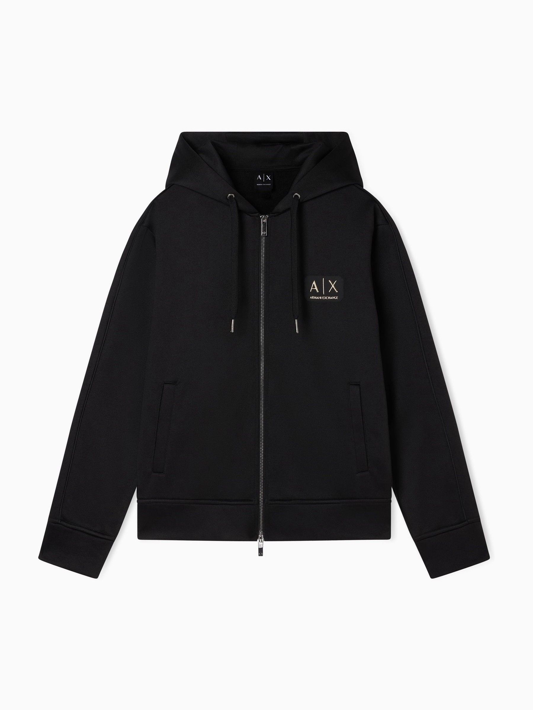 トップス 00s Armani Exchange Border Zip Hoodie Buy Armani Exchange Black Zip Through Hoodie from Next USA