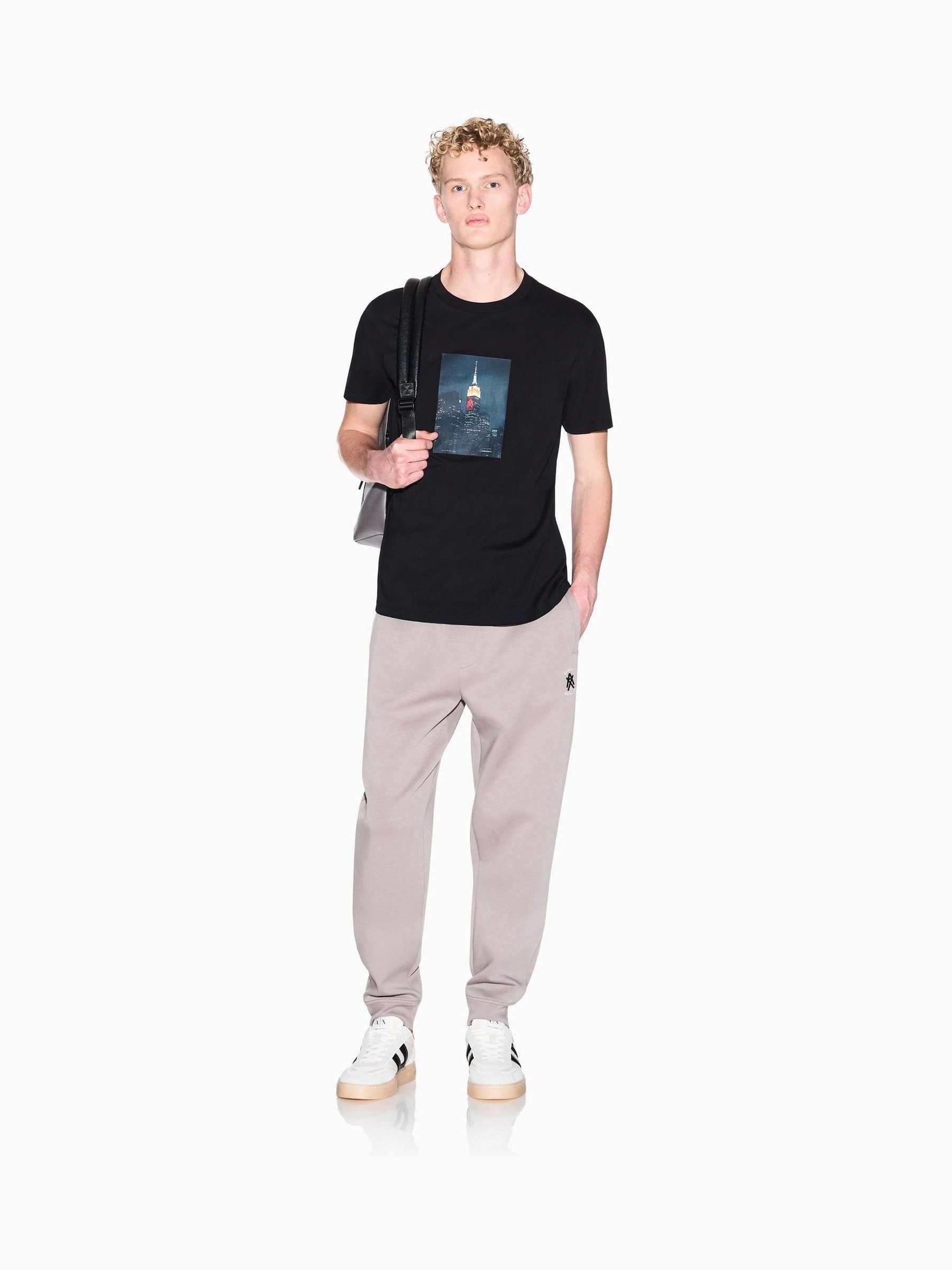 Armani Exchange Men's Black Ax Skyline T-Shirt in Size XL, Sports Direct - Image 2