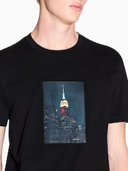 تيشرت أسود من Armani Exchange NYC - Image 4 of 5