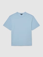 Reiss Soft Blue Tate Cotton Pigment-Dyed Relaxed-Fit T-Shirt - Image 2 of 6