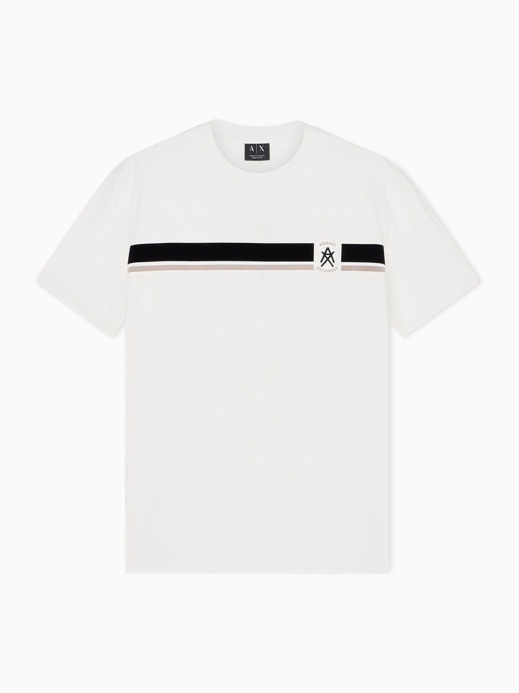 Comprar Camiseta listrada com o logotipo da Armani Exchange from