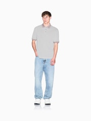 Armani Exchange Cream A/O Monogram Polo Shirt - Image 3 of 7