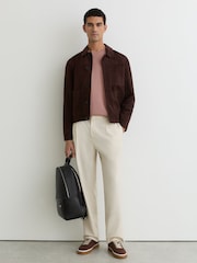 Reiss Dusty Rose Tate Cotton Pigment-Dyed Relaxed-Fit T-Shirt - Image 3 of 6