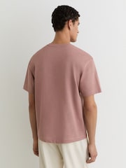 Reiss Dusty Rose Tate Cotton Pigment-Dyed Relaxed-Fit T-Shirt - Image 5 of 6