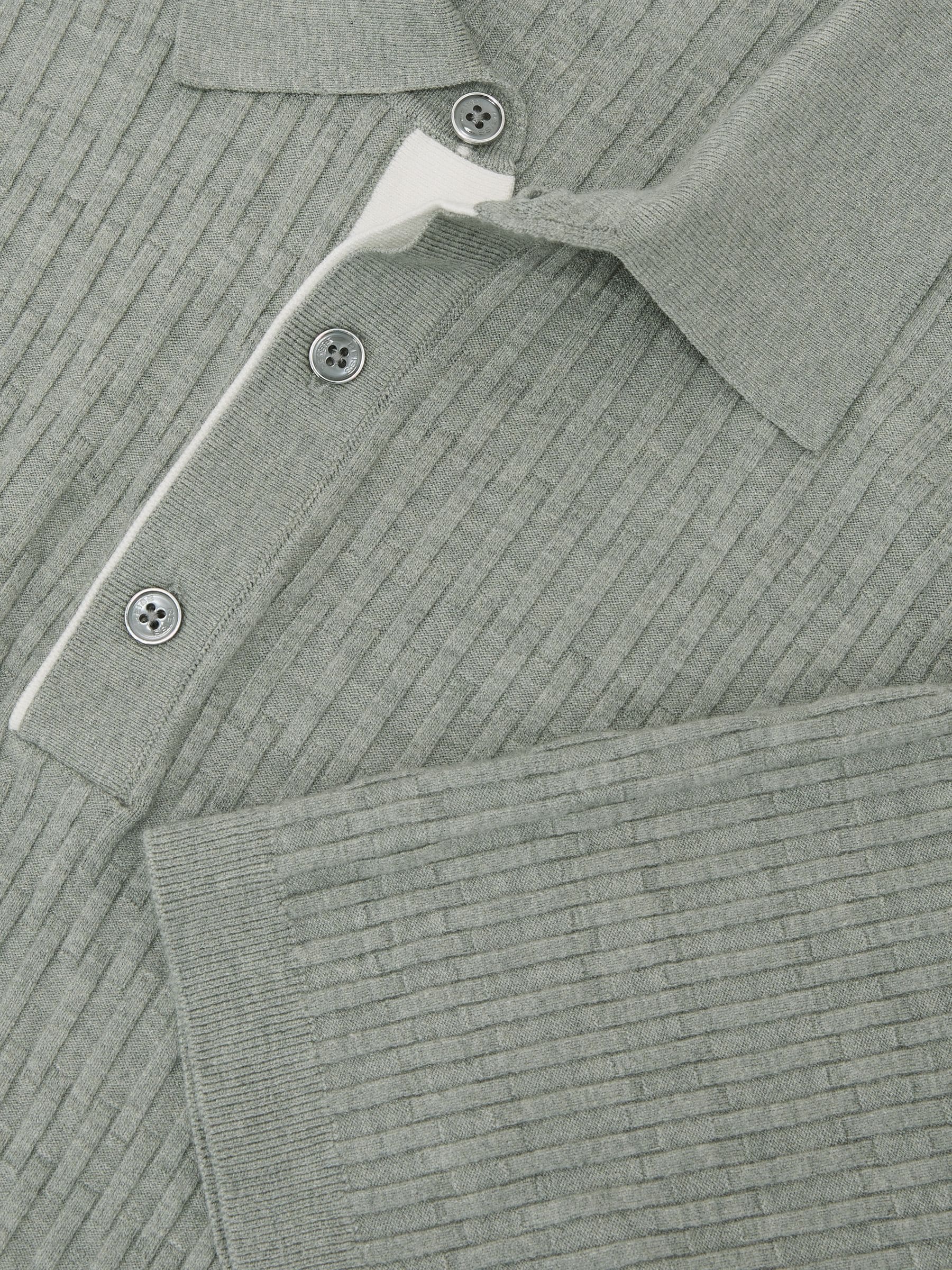 Comprar Sagesuave - Camisa polo Reiss Era em malha texturizada com