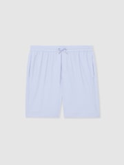 Reiss Soft Blue Ajay Seersucker Drawstring Shorts - Image 2 of 6
