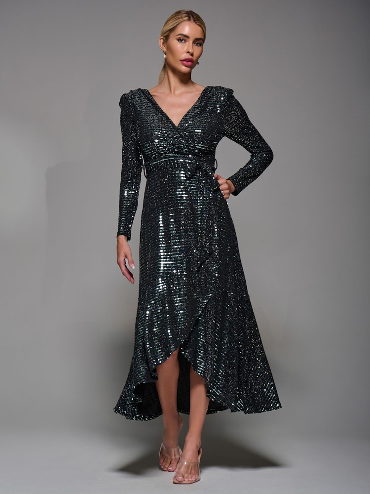 knee length dresses for ladies Baltic Born Womens Layla Tulle Maxi Dress | Copper + Blue Metallic