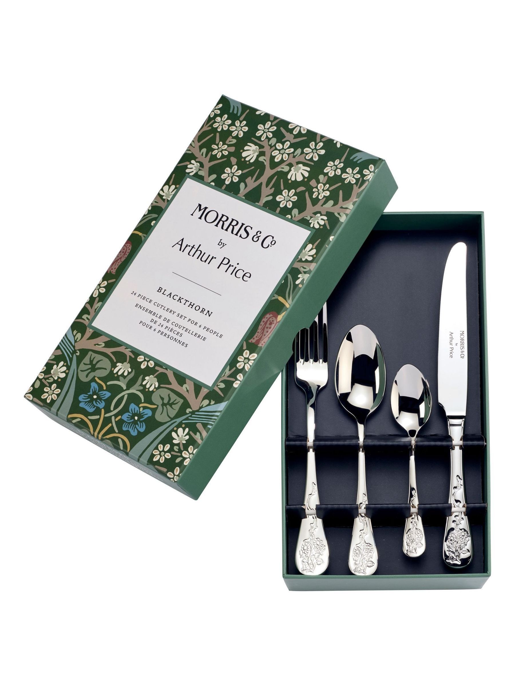 Buy Arthur Price Silver Blackthorn 24 Piece Cutlery Set from Next