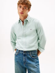 Verde - Tommy Hilfiger Regular Fit Oxford Shirt - Imagen 1 de 5