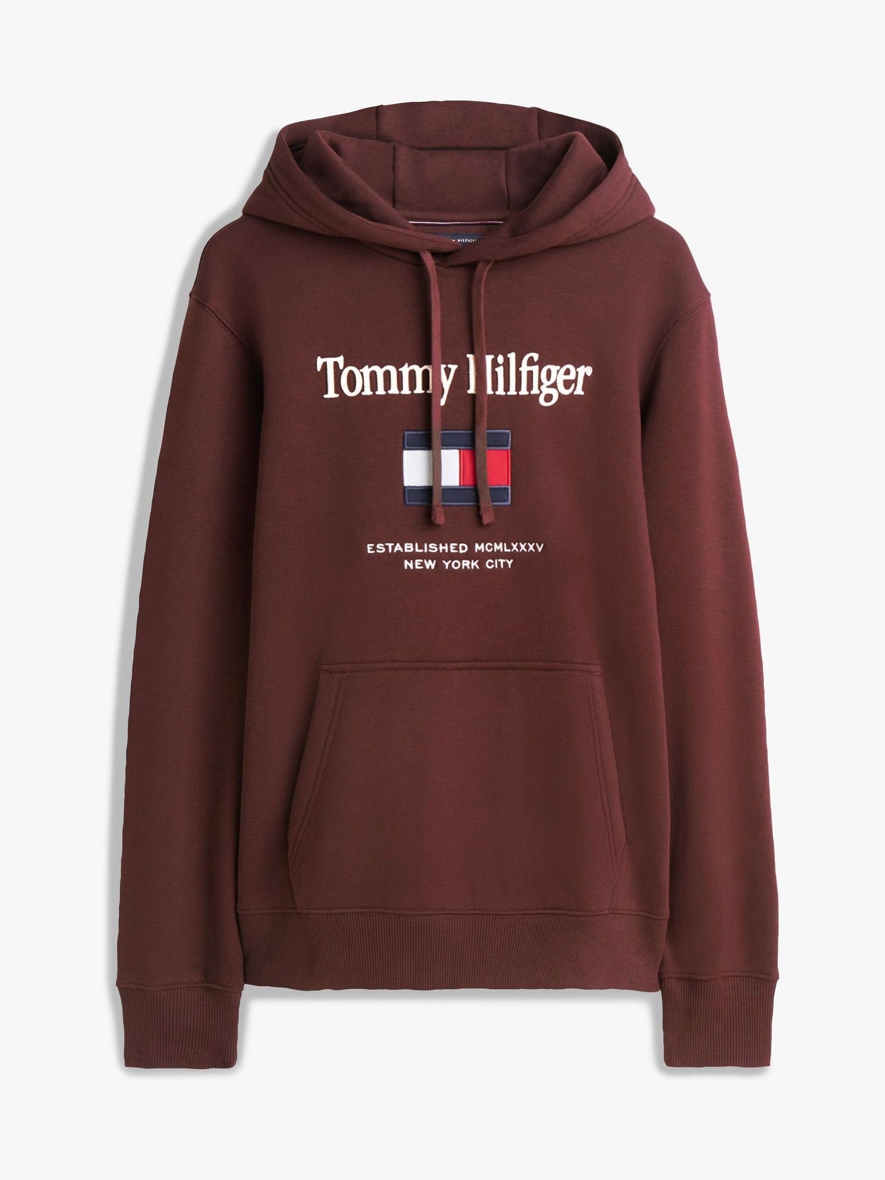 Next：日本 ブラウン - Tommy Hilfiger ロゴ刺繍 フレックス フリース
