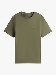 Tommy Hilfiger Green Flag Embroidery Crew Neck T-Shirt - Image 5 of 5