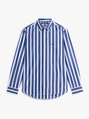 Tommy Hilfiger Blue Flex Regular Fit Stripe Shirt - Image 5 of 5