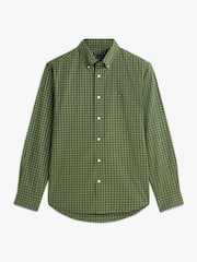 Tommy Hilfiger Green TH Flex Regular Fit Tattersall Check Shirt - Image 5 of 5