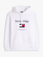 Tommy Hilfiger White Tommy Flag Hoodie - Image 5 of 5