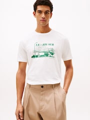 Tommy Hilfiger Natural Photo Print Jersey Crew Neck T-Shirt - Image 1 of 5