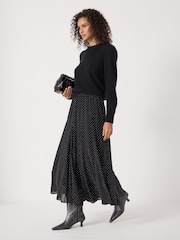 Hush Black Millie Godet Skirt - Image 2 of 6