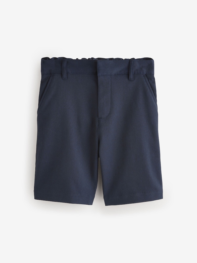 Clarks Blue 3 Pack Fastening Regular School Shorts - Image 2 of 8