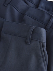 Clarks Blue 3 Pack Fastening Regular School Shorts - Image 6 of 8