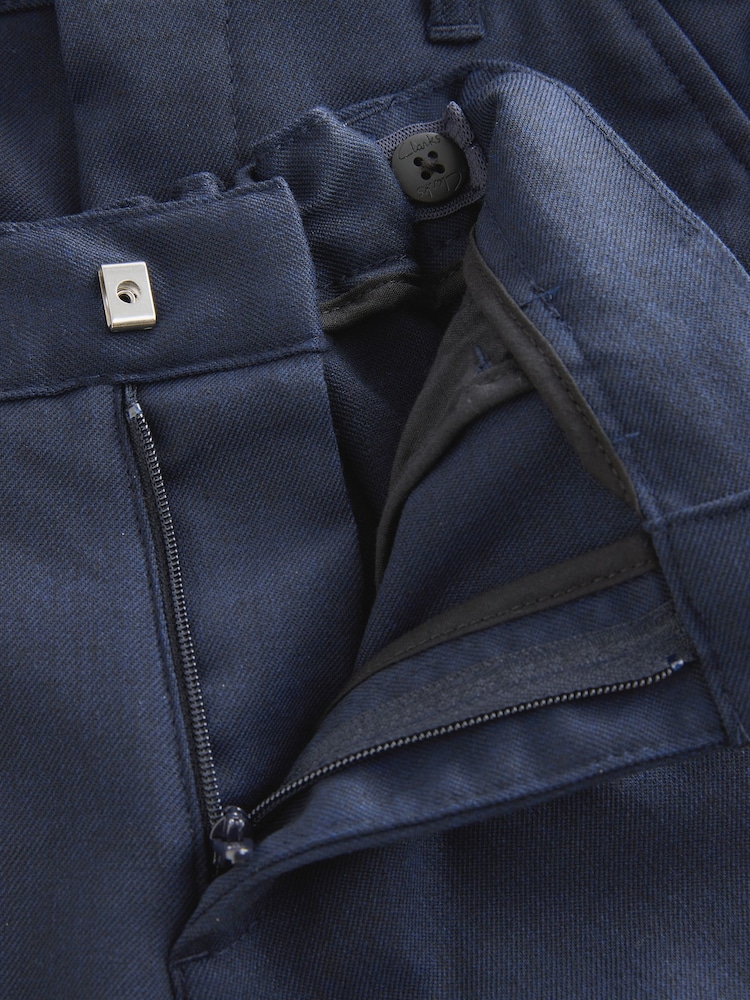 Clarks Blue 3 Pack Fastening Regular School Shorts - Image 8 of 8