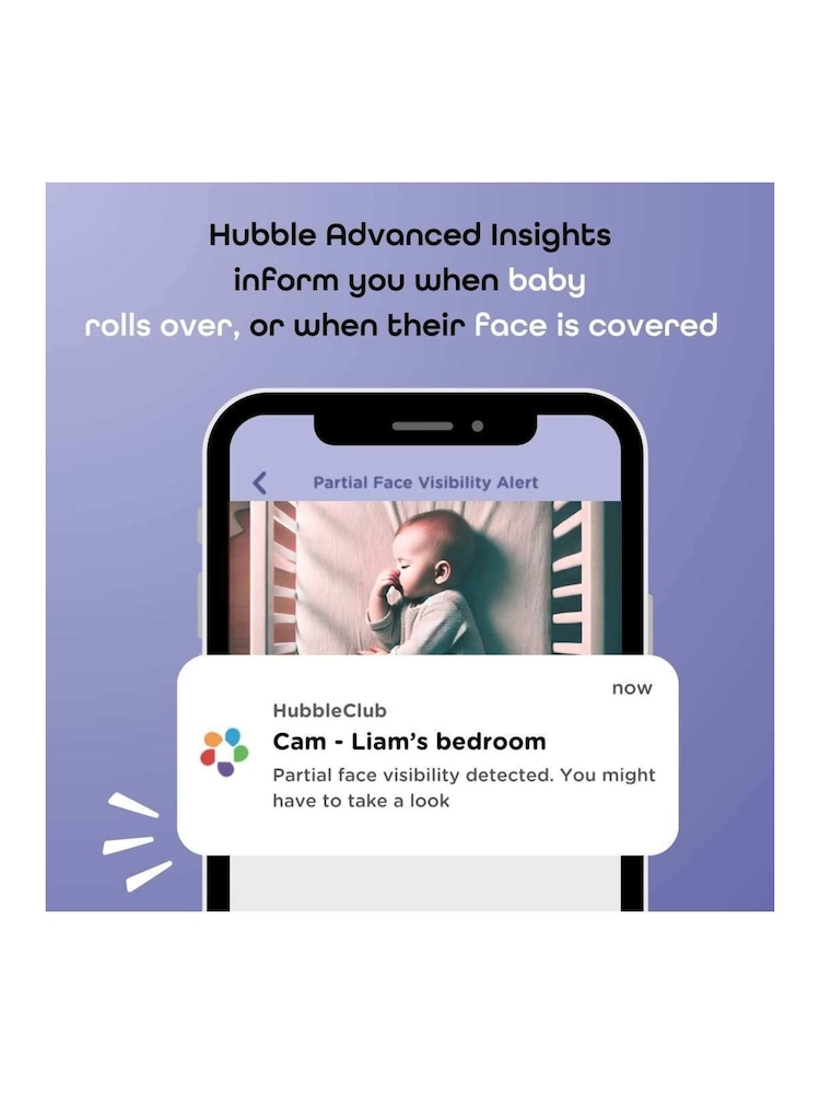 Hubble White Pal SkyVision AI Pro Crib Mount Camera - Image 11 of 11