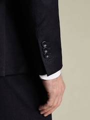Azul - Charles Tyrwhitt Forest Puppytooth Slim Fit Italian Suit Trousers - Imagen 4 de 5