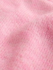 Roz - Poncho tricotat cu spate răsucit - Imaginea 2 din 3