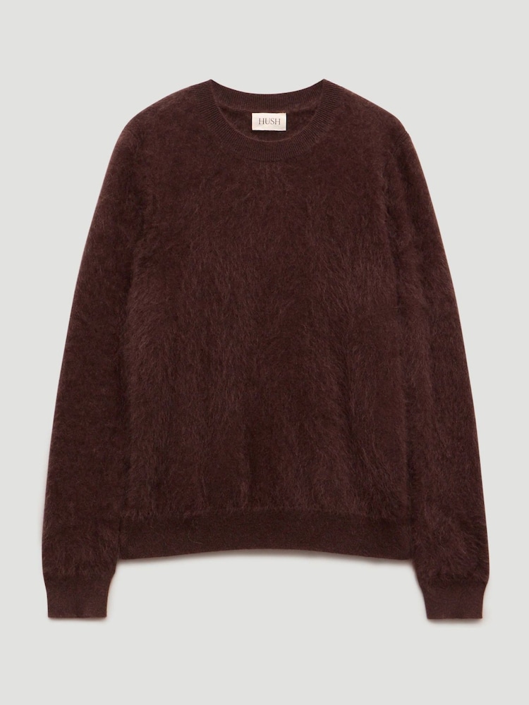 Hush Brown Brushed Cashmere Jumper - Image 5 of 5 Hush Brown Brushed Cashmere Jumper - Image 5 of 5