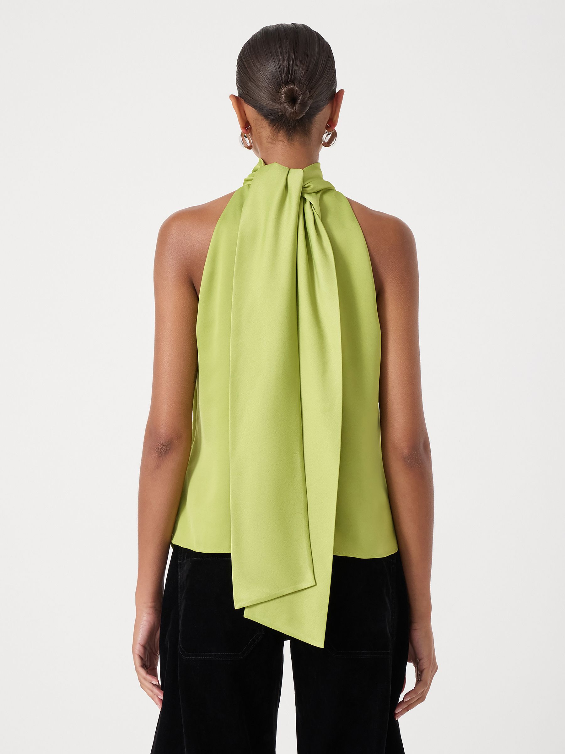 Buy Hush Green Halter Neck Satin Top from Next USA