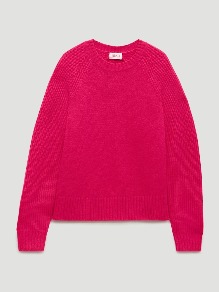 Hush Pink Mira Merino Wool Detachable Roll Neck Jumper - Image 6 of 6 Hush Pink Mira Merino Wool Detachable Roll Neck Jumper - Image 6 of 6