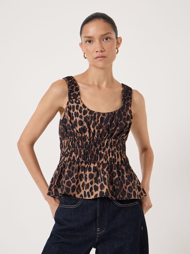 動物 - Hush Air Flow Gathered Straps Top - 圖片 2/5