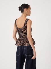 動物 - Hush Air Flow Gathered Straps Top - 圖片 3/5