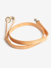 Lords and Labradors Tan Cream Italian Leather Dog Lead - Image 4 of 6