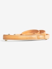 Lords and Labradors Tan Cream Italian Leather Dog Lead - Image 5 of 6