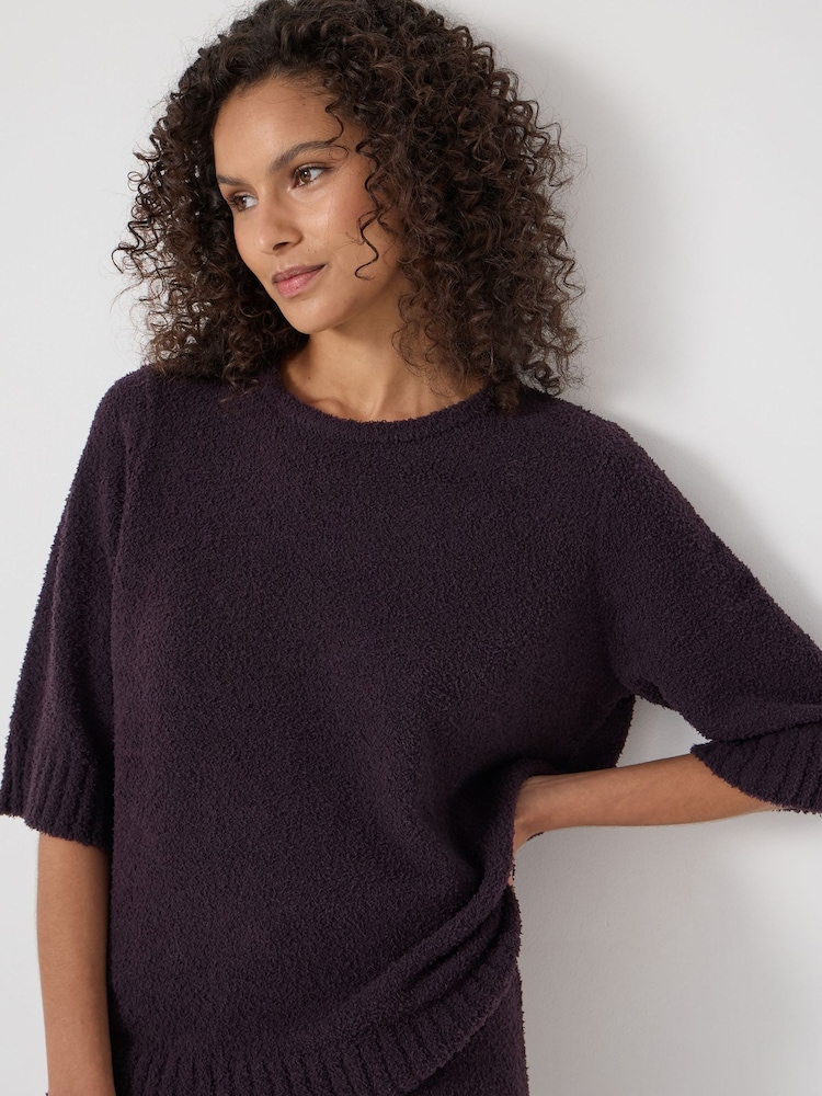 Hush Purple Supersoft Lux Short Sleeve Top - Image 5 of 5 Hush Purple Supersoft Lux Short Sleeve Top - Image 5 of 5