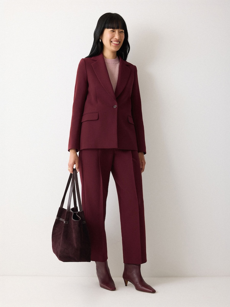 Jigsaw Red Kenley Compact Blazer - Image 1 of 5 Jigsaw Red Kenley Compact Blazer - Image 1 of 5